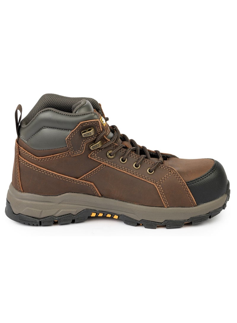 JCB Rugged 6" Safety Boots for Men JCB-005A | Alloy Toe – Oil, Heat & Slip Resistant, ASTM F2413-18 Certified, EH – Mid Brown - Image 3