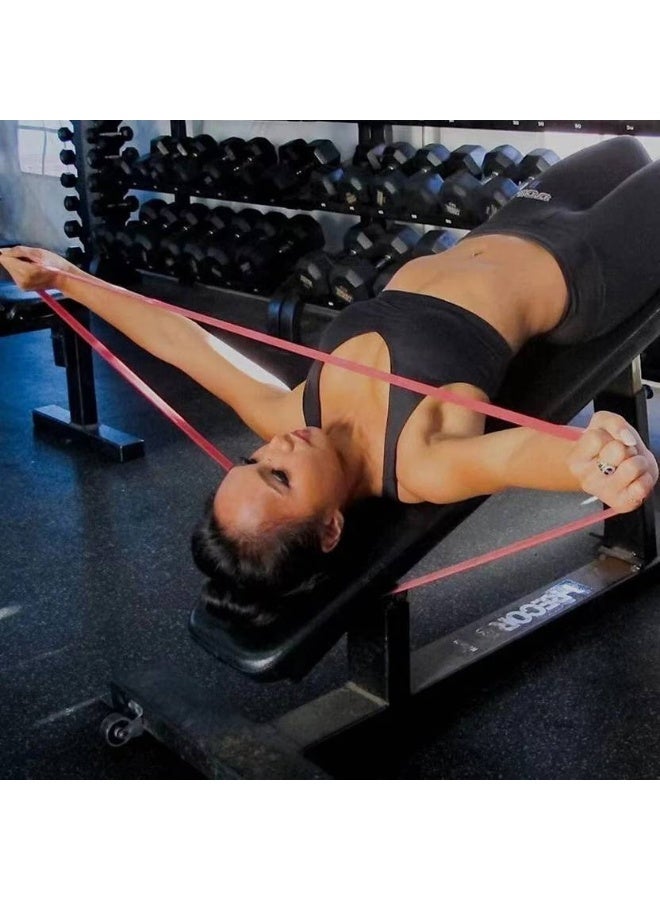 Shopeleven Shopeleven Resistance Bands: Strength Training, Body Building, Working Out, Stretching Resistance Tube  (Red)  - Image 4