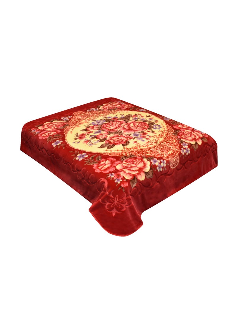 GOLDEN MILLION Luxury Korean Faux Mink Flannel Plush Cozy Raschel Thick Fleece Blankets for Bed Sofa Couch Travel Camping - Image 1