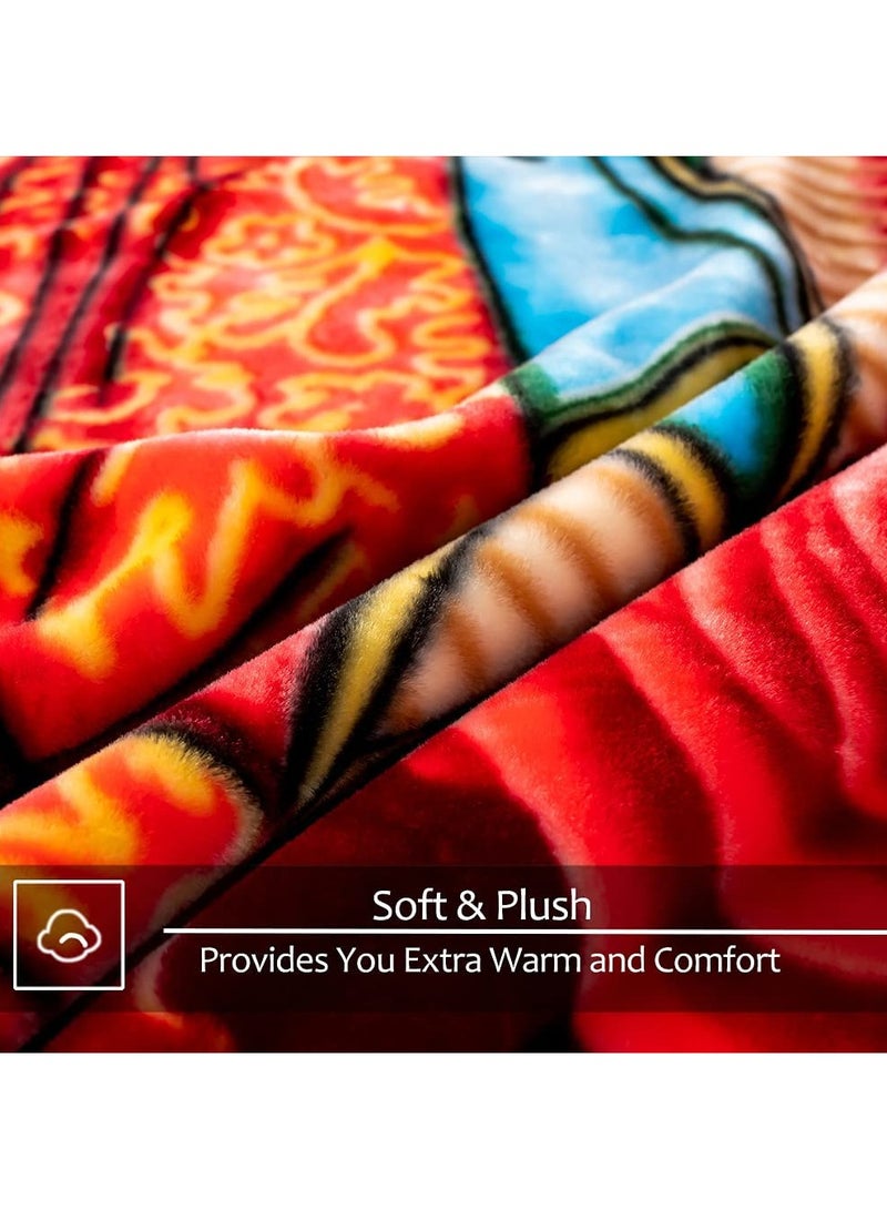 GOLDEN MILLION Luxury Korean Faux Mink Flannel Plush Cozy Raschel Thick Fleece Blankets for Bed Sofa Couch Travel Camping - Image 2