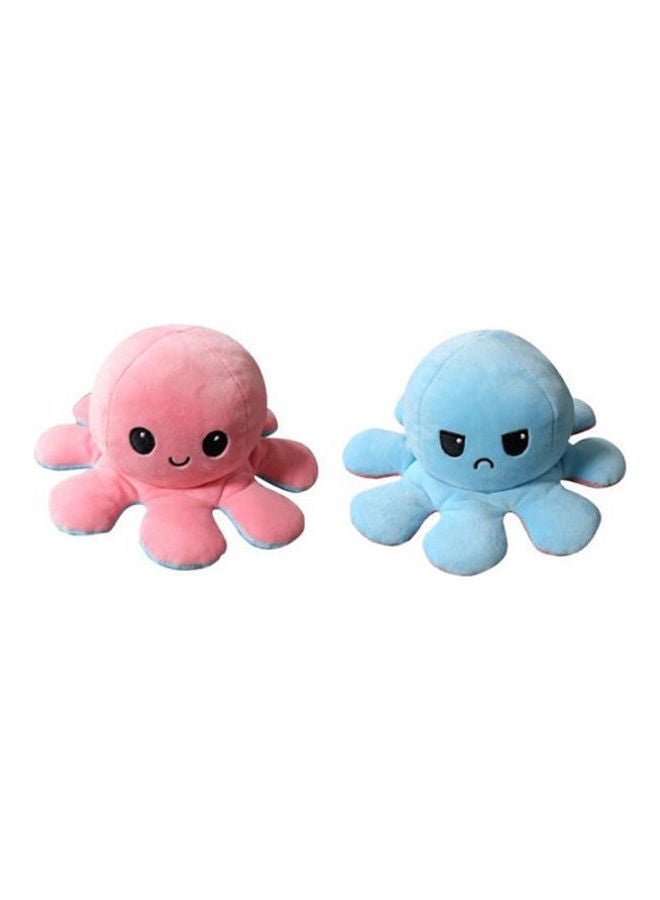 Double-Sided Octopus Flip Plush Toy -Multicolour