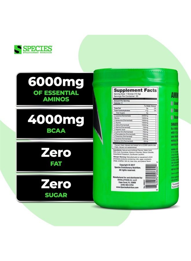 Species Nutrition Amino Evolved EAA & BCAA Powder, Fermented Amino Acids, Branched Chain Amino Acid Muscle Recovery & Endurance, Pre & Post Workout Supplement (Blue Raspberry, 30 Servings) - Image 3