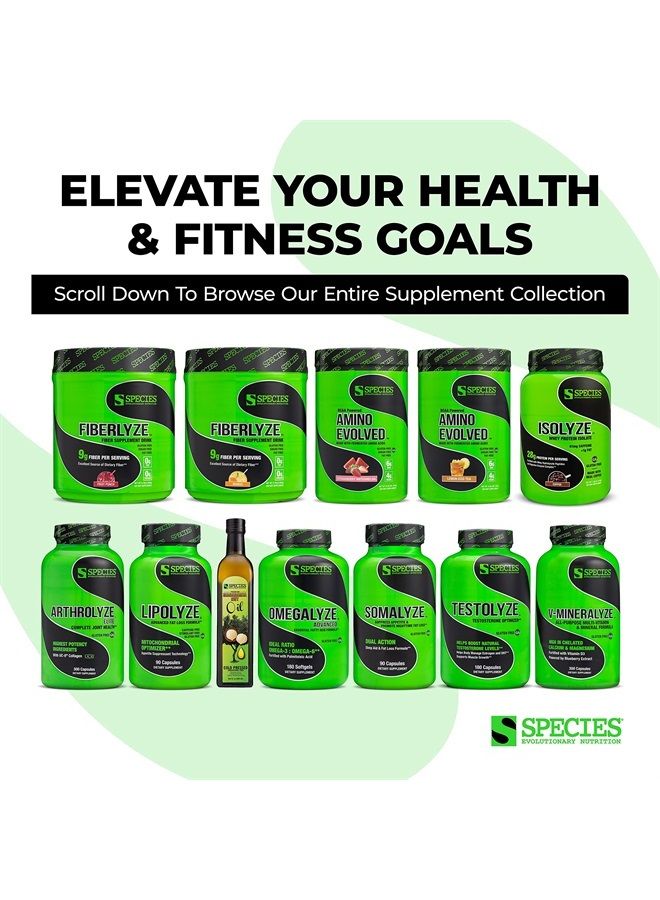 Species Nutrition Amino Evolved EAA & BCAA Powder, Fermented Amino Acids, Branched Chain Amino Acid Muscle Recovery & Endurance, Pre & Post Workout Supplement (Blue Raspberry, 30 Servings) - Image 5