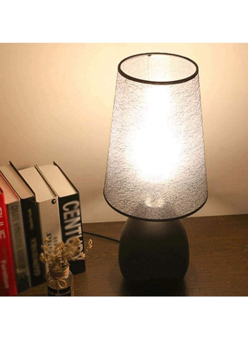 Bolivia's - Bedside Table Lamp - Modern Simple Bedroom Lamps with Fabric Shade Reading Nightstand Lamps for Living Room Kids Room College Dorm Office - Image 1