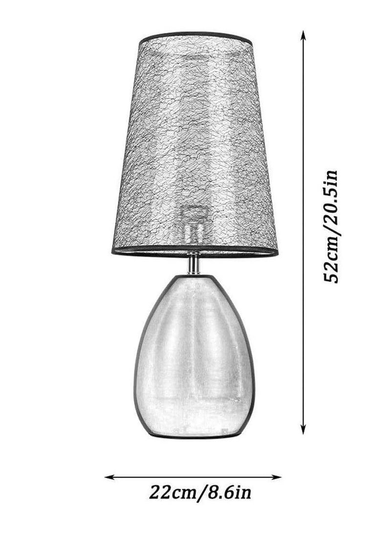 Bolivia's - Bedside Table Lamp - Modern Simple Bedroom Lamps with Fabric Shade Reading Nightstand Lamps for Living Room Kids Room College Dorm Office - Image 1