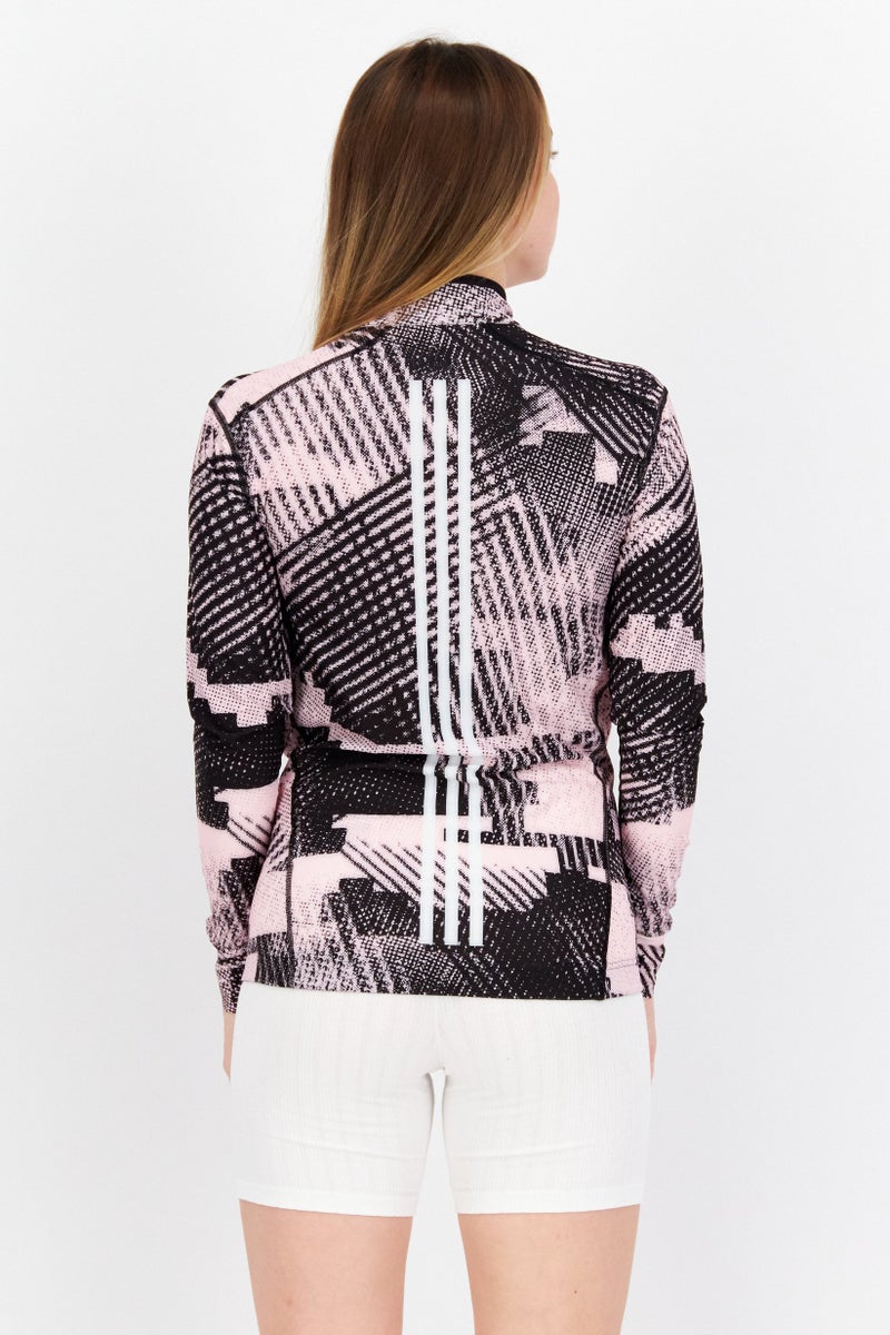 Adidas Women Sportswear Fit Long Sleeves Training Sweatshirt, Pink  - Image 4