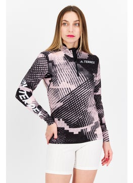 Adidas Women Sportswear Fit Long Sleeves Training Sweatshirt, Pink  - Image 1