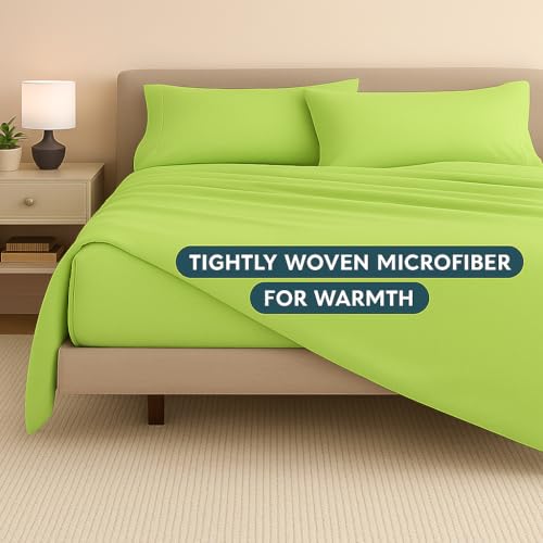 Bhoomi Impex Bedsheets for Single - 60X90 Inch Bed - Microfiber Plain Sage Solid Bed Sheet Include Pillow Cover, Ultra Soft | for Home, Hotel, Villa, Resort and Guest House - Image 3