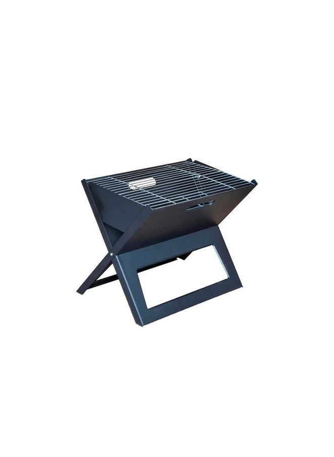 Barbecue Grill Stainless Steel Charcoal Grill Foldable Durable Outdoor Camping Cooking (X Shape)