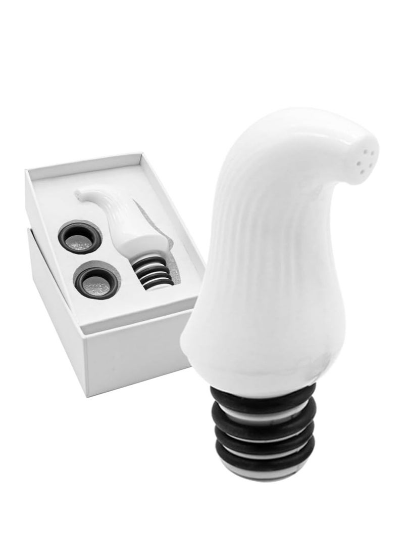 TYCOM Portable Travel Bidet Sprayer Handheld Bidet Sprayer for Travel Camping Personal Hygiene Compatible with Any Bottle White. - Image 1