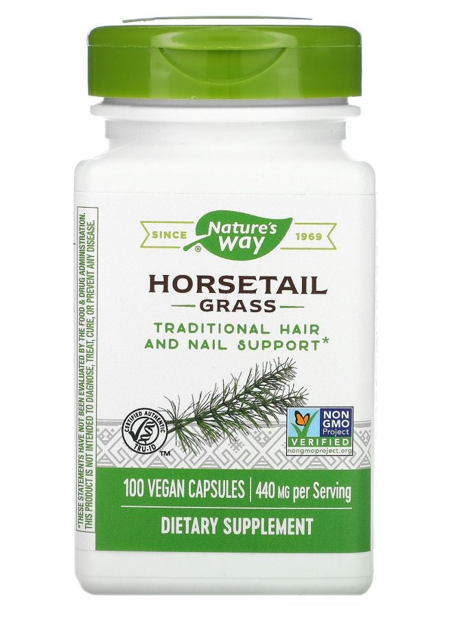 Nature's Horsetail Grass 440 mg 100 Vegan Capsules