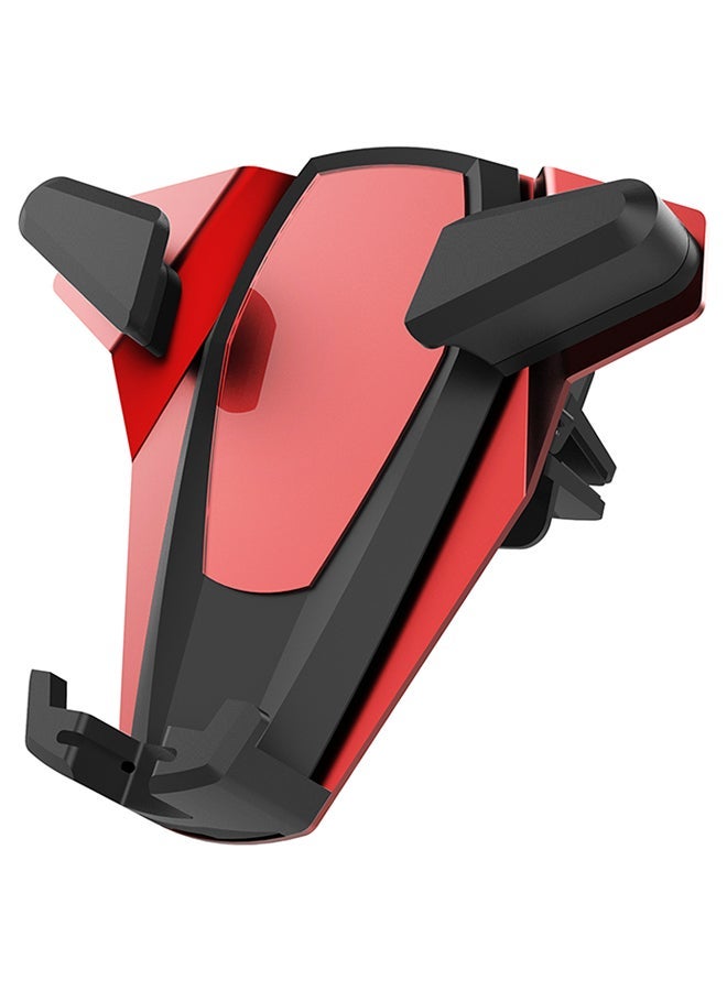 MUNTAQI Air Vent Wireless Car Charger Mount Red/Black - Image 1