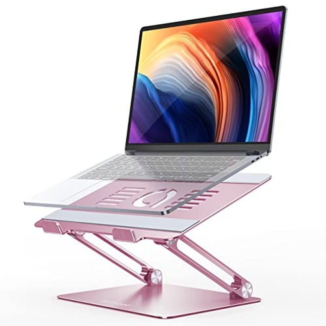 Lamicall Aluminum Laptop Stand - Adjustable Ergonomic Riser for 10-17.3" Notebooks (MacBook, Dell, HP, Lenovo)