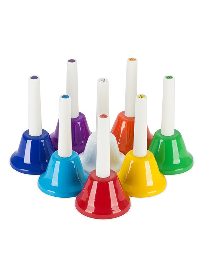 EHOME 8-Piece Diatonic Metal Hand Bells Set - Image 1