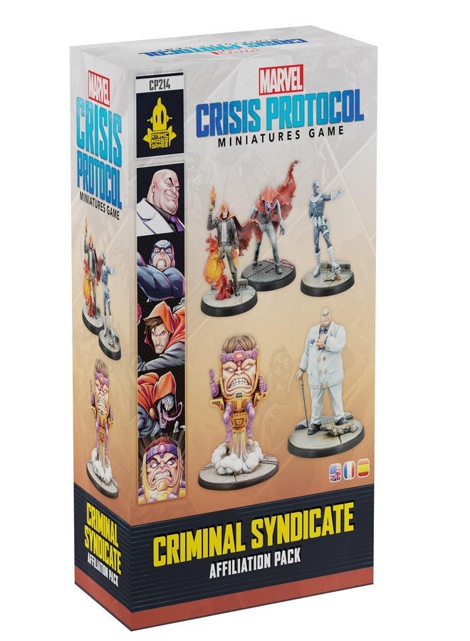 Asmodee Marvel: Crisis Protocol Criminal Syndicate Affiliation Pack - Includes Kingpin, Hood, Bullseye & M.O.D.O.K., Tabletop Miniatures Superhero Game, Ages 14+, 2 Players, 90 Min Playtime - Image 1