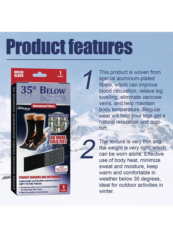 Heated Socks, Self Heating Socks, Tourmaline Self-Heating Magnetic Socks, Massage Socks for Men and Women, Foot Warmer Socks, Great for Outdoor Mountaineering, Skiing, Fishing - Image 3