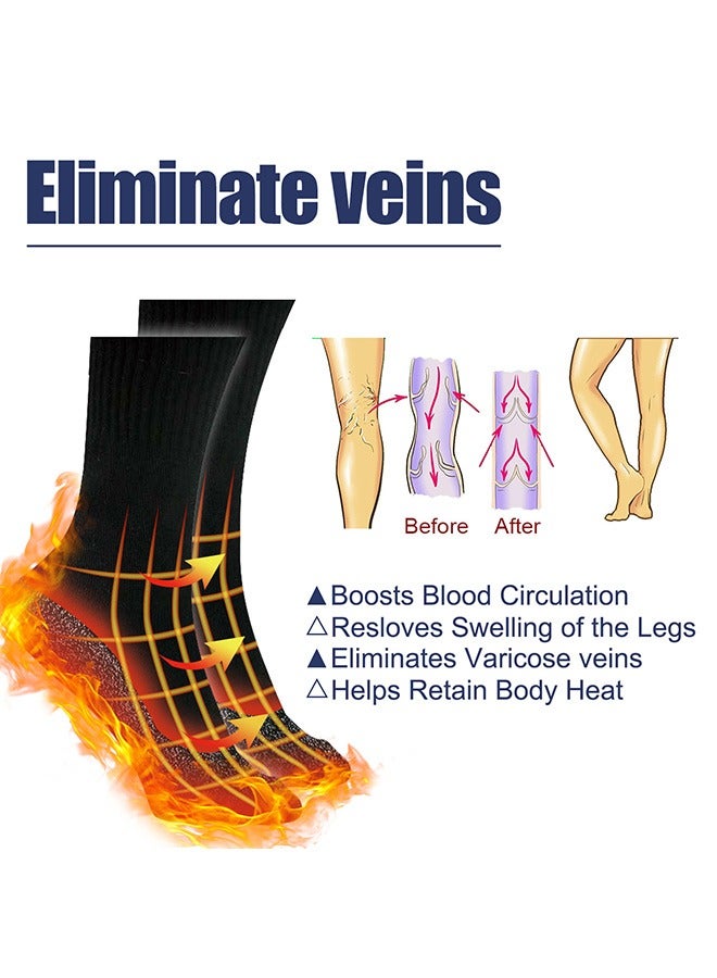 Heated Socks, Self Heating Socks, Tourmaline Self-Heating Magnetic Socks, Massage Socks for Men and Women, Foot Warmer Socks, Great for Outdoor Mountaineering, Skiing, Fishing - Image 4