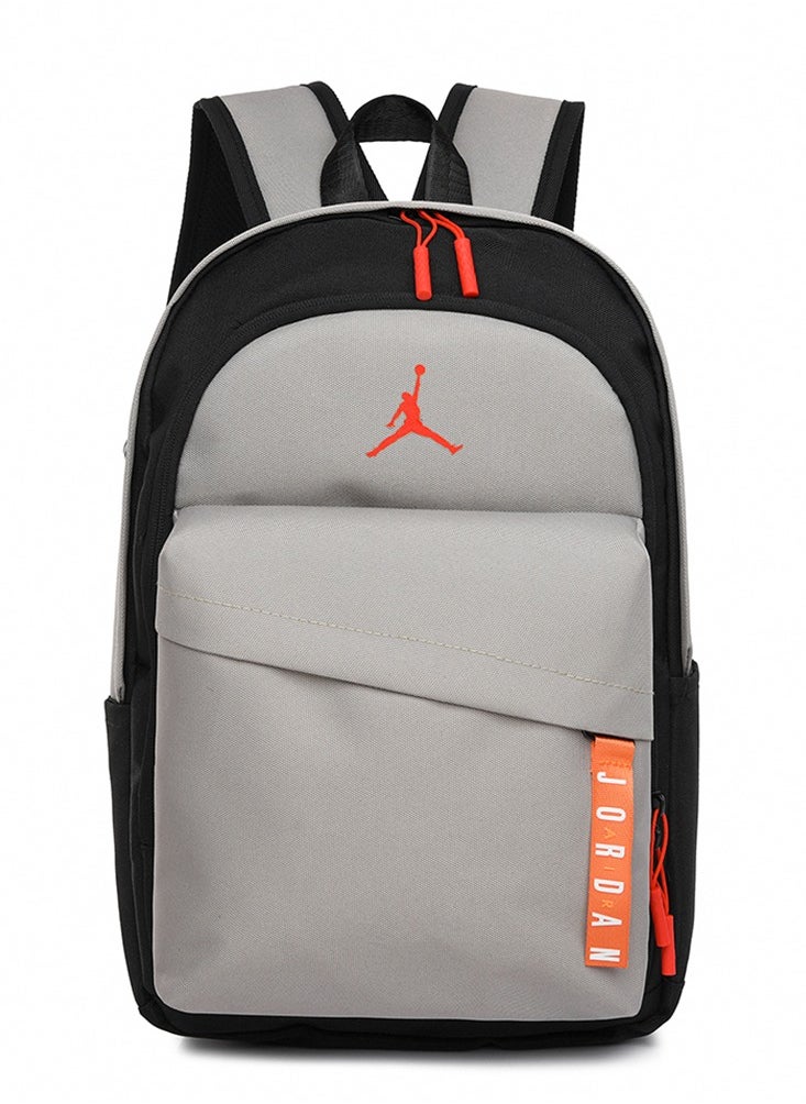 Jordans 【School season】 Printed Large Capacity Zipper Backpack School Bag Student Backpack Classic Backpack Laptop Backpack Colorful Backpack  - Image 1