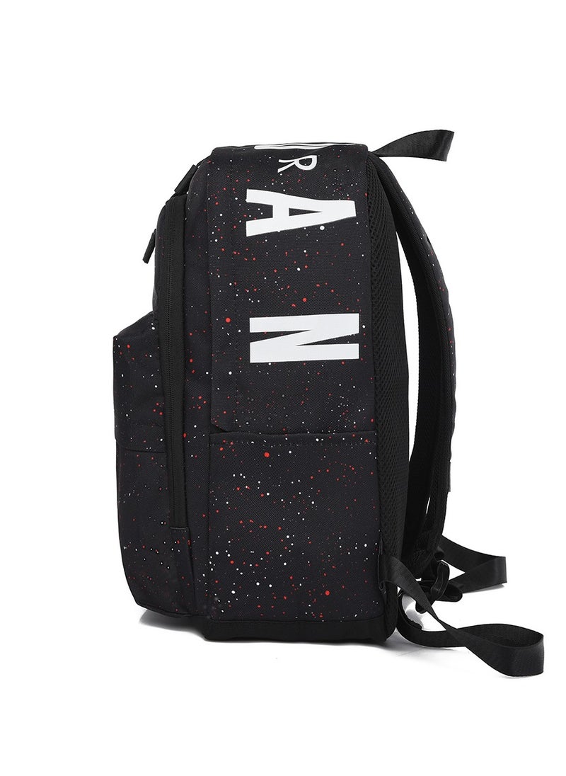 Jordans 【School season】 Printed Large Capacity Zipper Backpack School Bag Student Backpack Classic Backpack Laptop Backpack Colorful Backpack  - Image 2