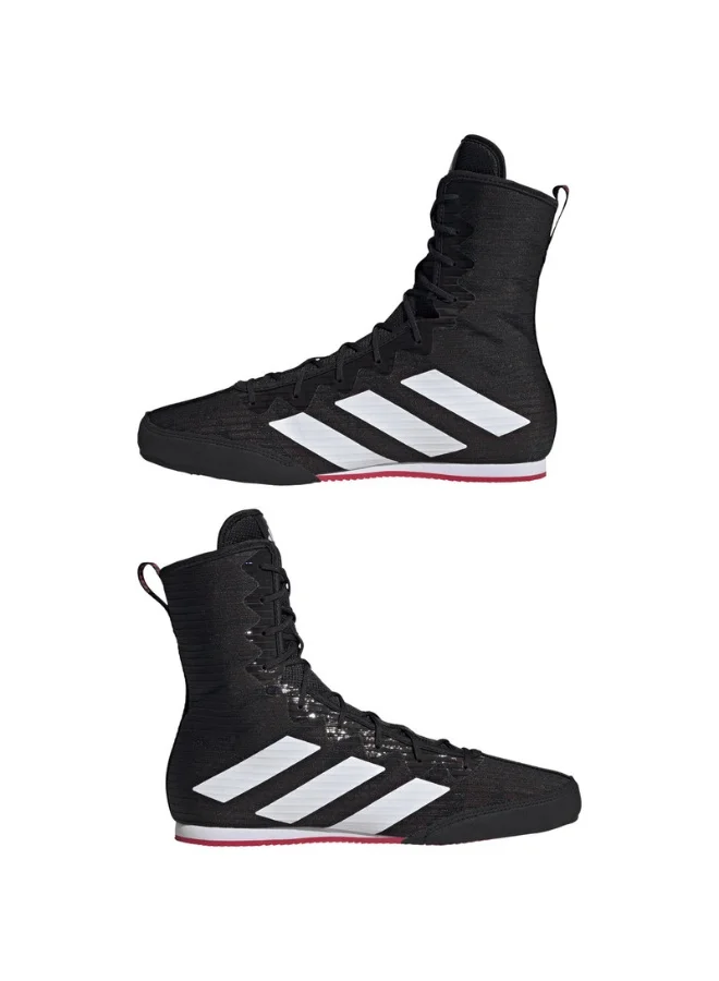 adidas Box Hog 4 Black Boxing Shoes For Unisex 6.5