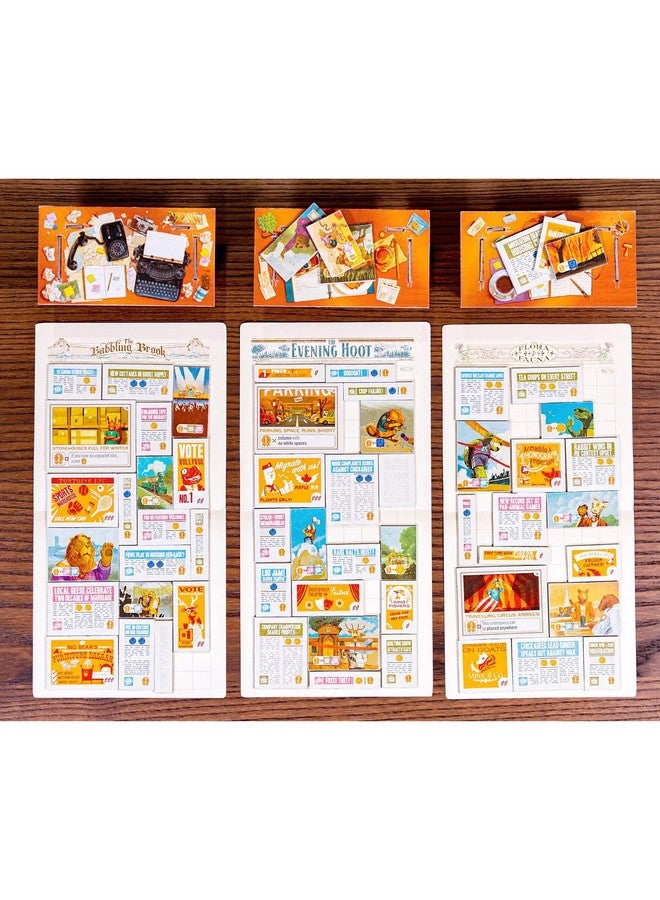 AEG Games AEG & Flatout Games | Fit to Print | Build your Newspaper! | From the Creators of Cascadia | Easy to Learn | Quick to Play | Ages 10+ | For 1-6 Players - Image 2