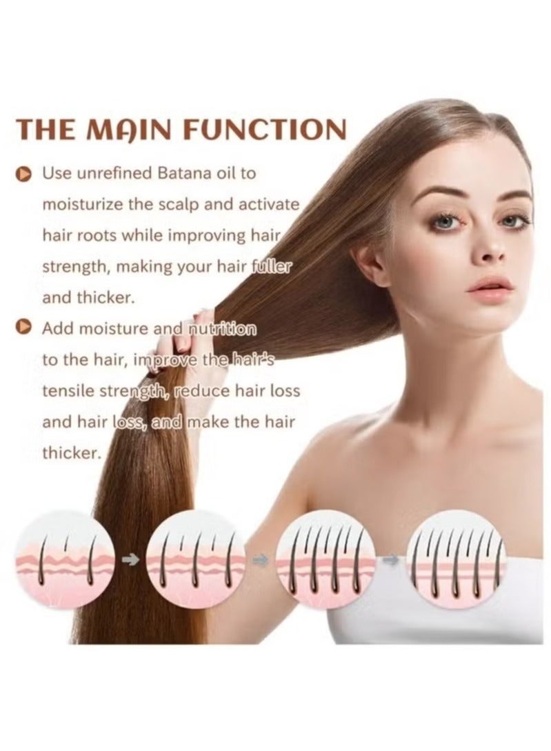 EELHOE Batana Oil for Hair Growth Healthier Thicker Fuller Hair, Batana oil, Batana Oil for Hair Growth, Batana Oil Organic, Batana Oil Organic for Healthy Hair, Batana Oil Hair Mask - Image 3