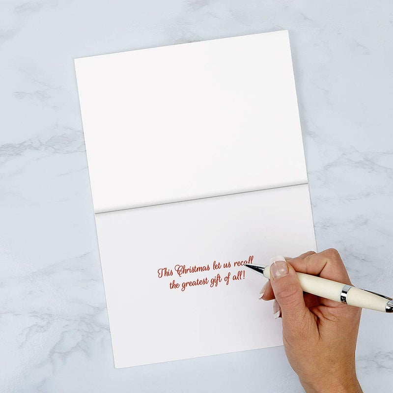 Current Great Joy Christmas Greeting Cards Set - Set of 18 Large 5 x 7-Inch Folded Cards, Themed Religious Holiday Card Value Pack, Envelopes Included - Image 3
