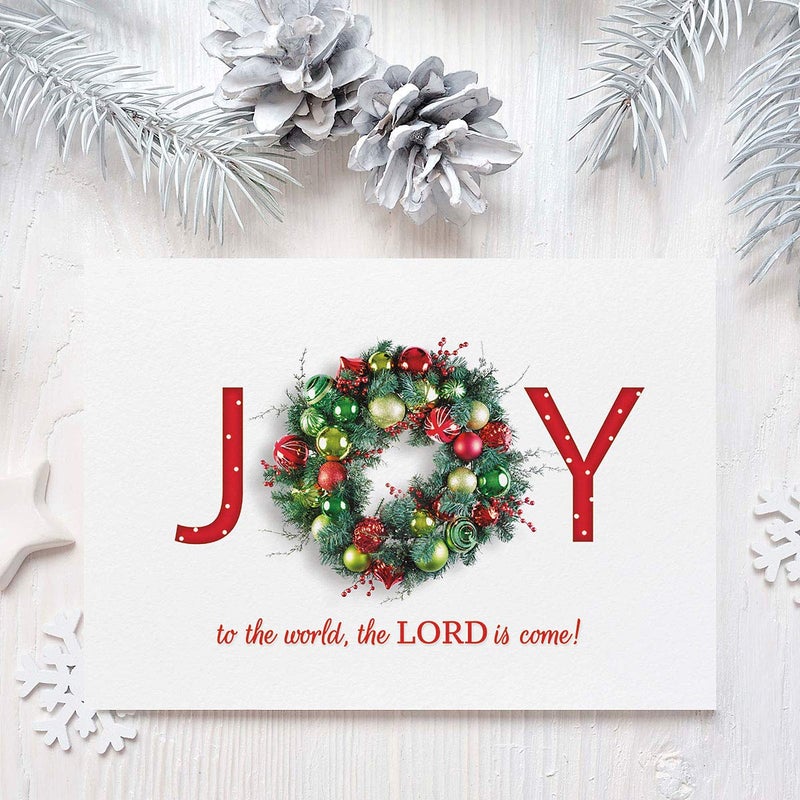 Current Great Joy Christmas Greeting Cards Set - Set of 18 Large 5 x 7-Inch Folded Cards, Themed Religious Holiday Card Value Pack, Envelopes Included - Image 5