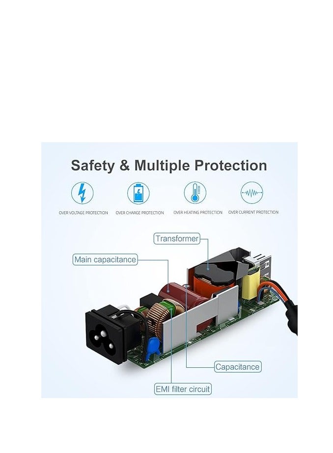 90W 65W Power Supply for HP ProDesk 600 400 G1 G2 G3 G4 G5 G6 Mini Desktop SFF PC,HP EliteDesk 800 Mini,HP Omni 120 100 All in One,HP Slimline 260 400 260-A010 260-A114 Power Cord AC Adapter Charger - Image 2
