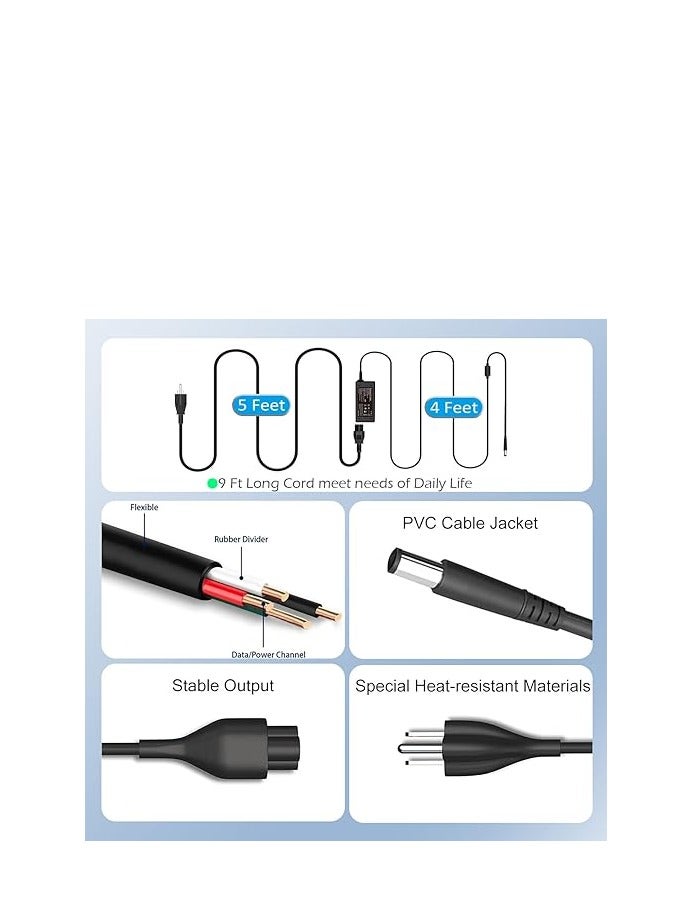 90W 65W Power Supply for HP ProDesk 600 400 G1 G2 G3 G4 G5 G6 Mini Desktop SFF PC,HP EliteDesk 800 Mini,HP Omni 120 100 All in One,HP Slimline 260 400 260-A010 260-A114 Power Cord AC Adapter Charger - Image 3