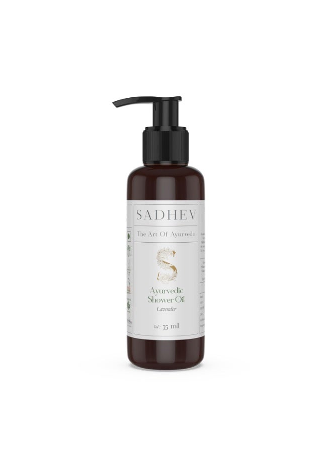 Sadhev Lavender Shower Oil - 75ml - Image 2