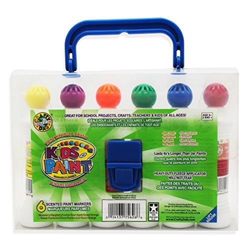 Crafty Dab Kids Paint - 6 Pack Carry Case - Image 1