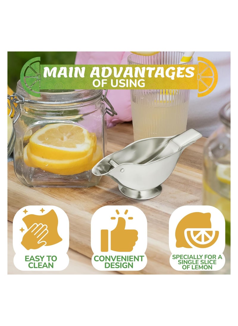 SYOSI - Bird Lemon Squeezer Stainless Steel, Lime Juice Press Lime Squeezer Bird Shaped Lemon Squeezer Manual Juicer Press Kitchen Gadgets - Orange Squeezer Manual Citrus Juicer Hand Held Juicer Squeezer - Image 1