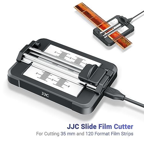 JJC Negative Slide Film Cutter for 35mm 120 Format Strip 35mm Film Trimmer with 11Level Brightness Adjustable LED Backlight Panel Support USBC Charging and Graduated Mark for Clean Cutting - Image 3