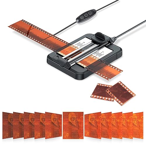 JJC Negative Slide Film Cutter for 35mm 120 Format Strip 35mm Film Trimmer with 11Level Brightness Adjustable LED Backlight Panel Support USBC Charging and Graduated Mark for Clean Cutting - Image 1