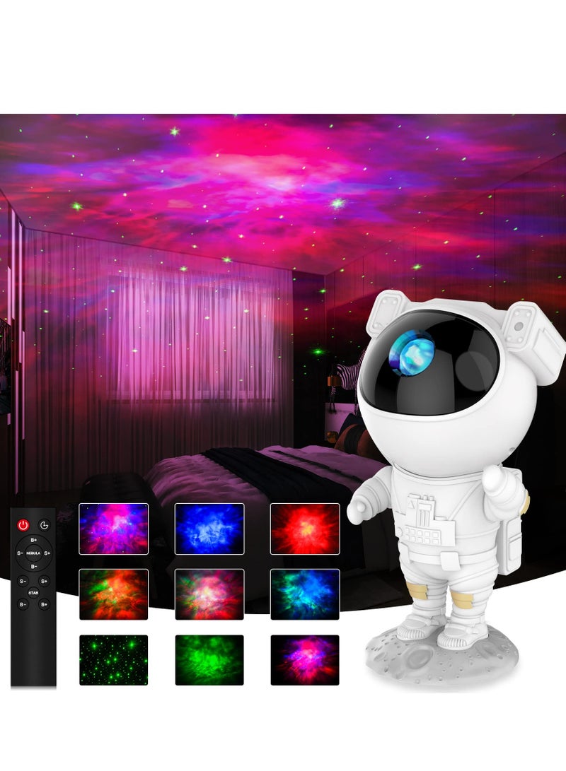 Tobeape® Astronaut Star Projector Galaxy Night Light - Kids Space lights LED Lamp with Remote Control Timer and Remote 360° Adjustable Design for Gaming Room Home Theater - Image 1