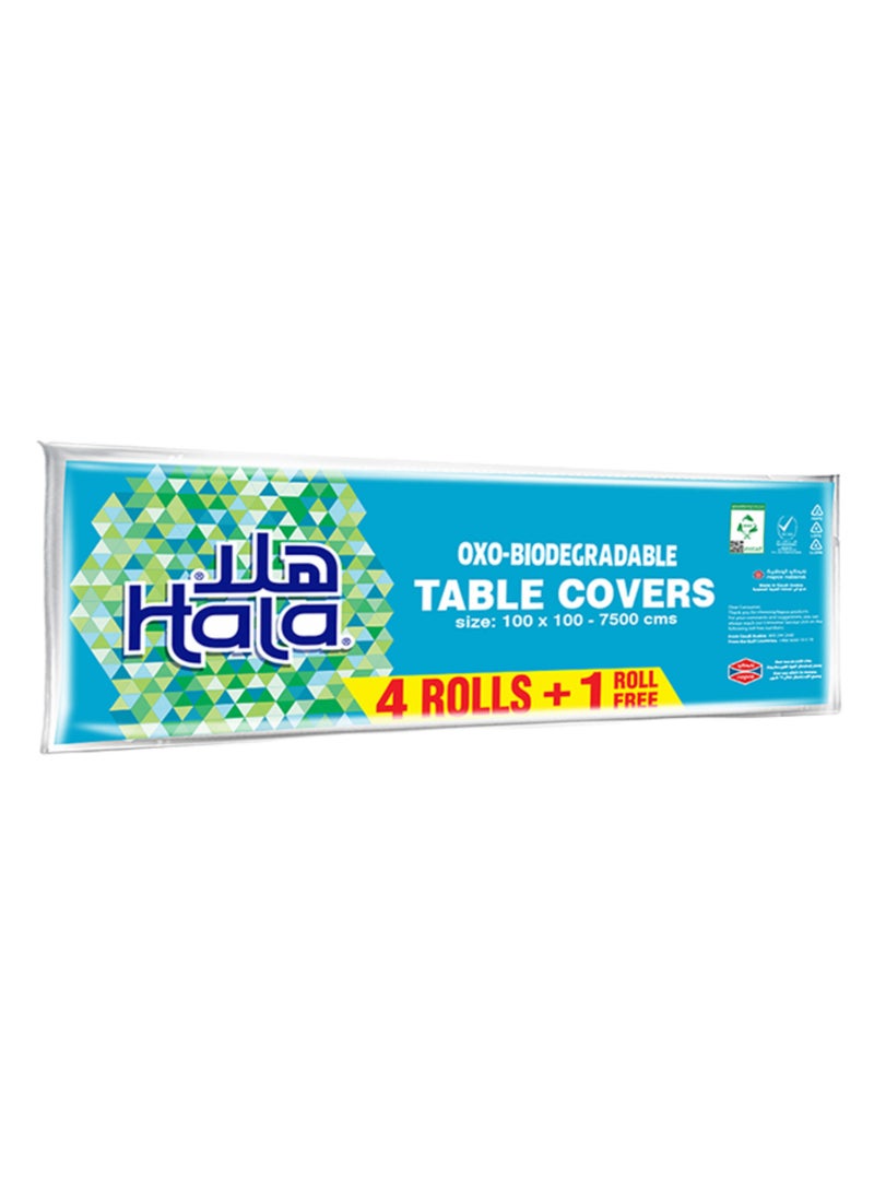 Hala Oxo Biodegradable Travel Pack Table Cover 15 Sheets 5 Rolls - Image 1