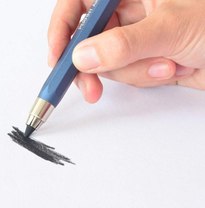 BXT 5.6MM Lead Holder Metal Automatic Mechanical Graphite Pencil with Sharpener, 1pcs Clutch Charcoal Pencil for Draft Drawing, Shading, Crafting, Art Sketching(Random Color) - Image 3