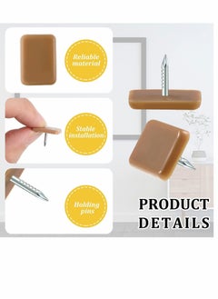 Y&D Tack-in Drawer Glides Tack Glide, Brown Furniture Slider for Repairing Dressers, Making All the Drawers Slide Smoothly and Evenly (60 Pcs)  - Image 2
