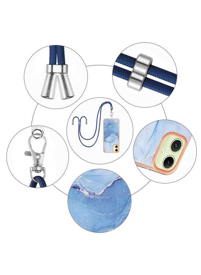 اس-توب جراب لهاتف Samsung Galaxy A05، جراب هاتف IMD مزدوج الجوانب مطلي بالرخام الكهربائي مع حبل تعليق - Image 5