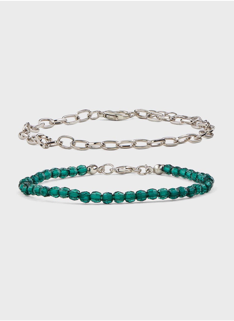 ONLY - Emerald Short Bracelets - Image 1