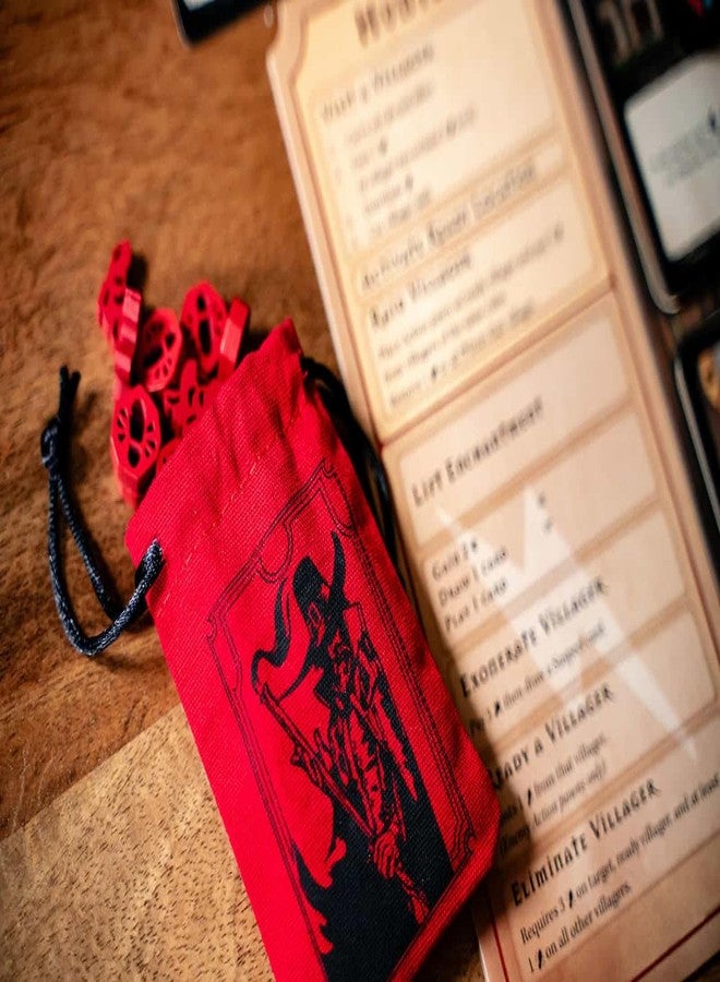 Capstone Games Pagan: Fate of Roanoke - Wooden Token Set, 125 Painted Game Pieces & 3 Custom Screen Printed Cloth Bags - Image 5
