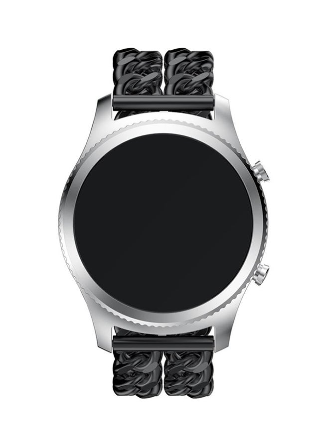 ISank Replacement Watch Band For Samsung Gear S3 Classic Black - Image 4