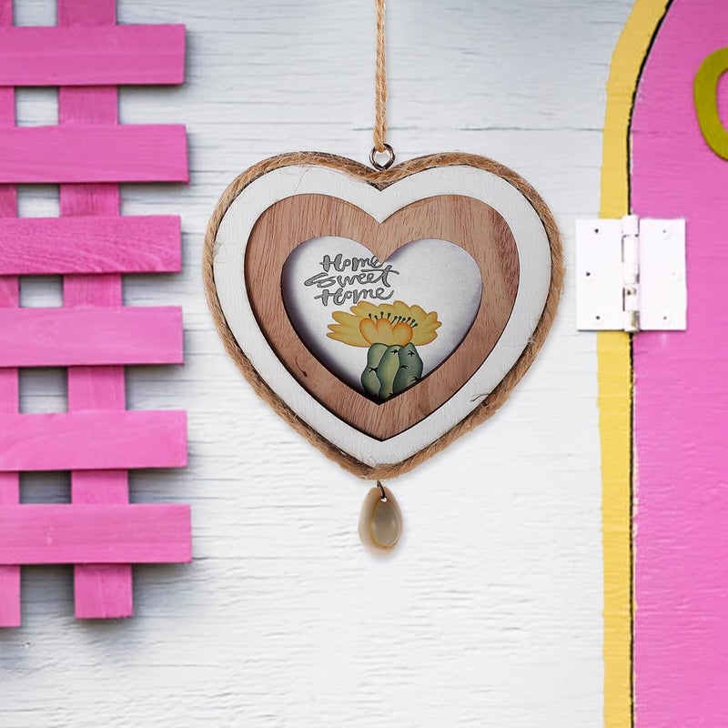 Mini Wooden Heart Picture Frame for Tiny House Decor Unfinished Craft Frame for DIY Wall Art Lightweight Rustic Wood Ornament for Showers Parties and Home Display - Image 5