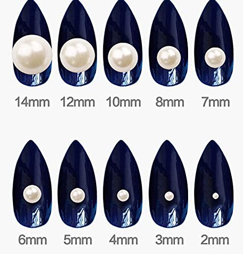 Cymtoo 14mm White Cabochon Half Pearl Beads Flatback Faux Dome Round Pearl for DIY Crafts Making 50pcs - Image 4