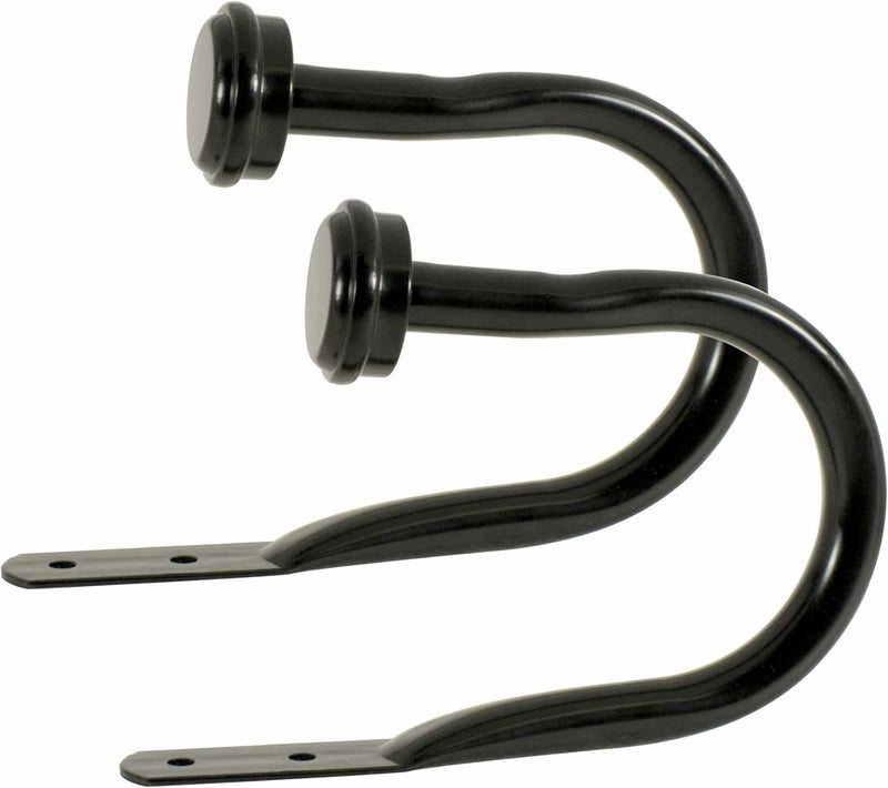 Decopolitan Cap Curtain Holdback, Black Espresso - Image 1