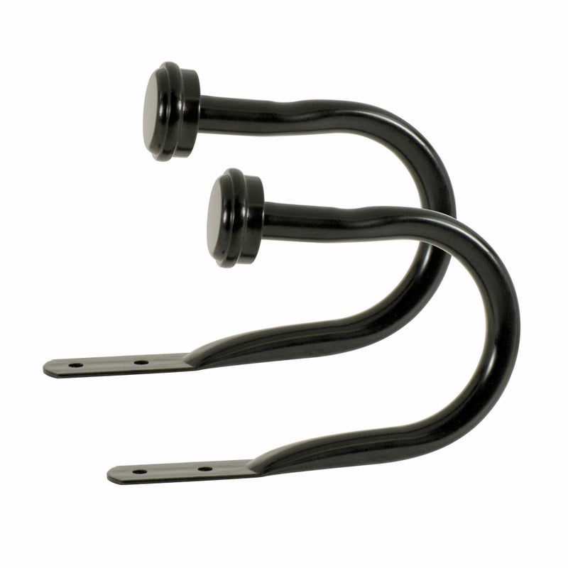Decopolitan Cap Curtain Holdback, Black Espresso - Image 1