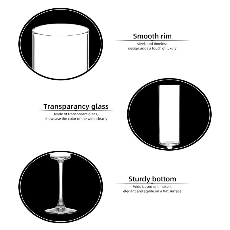 UMEIED Champagne Flutes, 6oz Edge Champagne Glasses Set of 12 with Long Stem - Sparkling Wine Glasses & Elegant Gift for Home, Wedding, Anniversary, Party, Birthday, Clear - Image 3