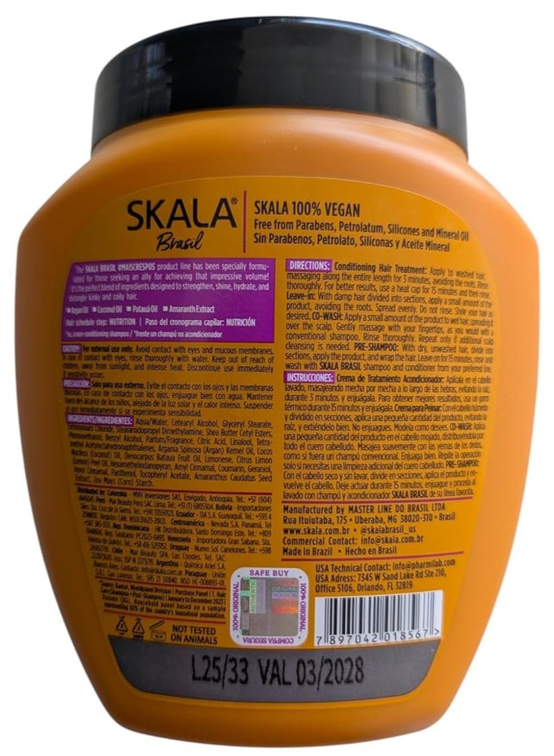 SKALA Super Curly Hair Cream 4ABC – 1 kg – 2-in-1 Mask & Leave-In – Deep Hydration, Curl Definition, Frizz Control – Sulfate Free - Image 2