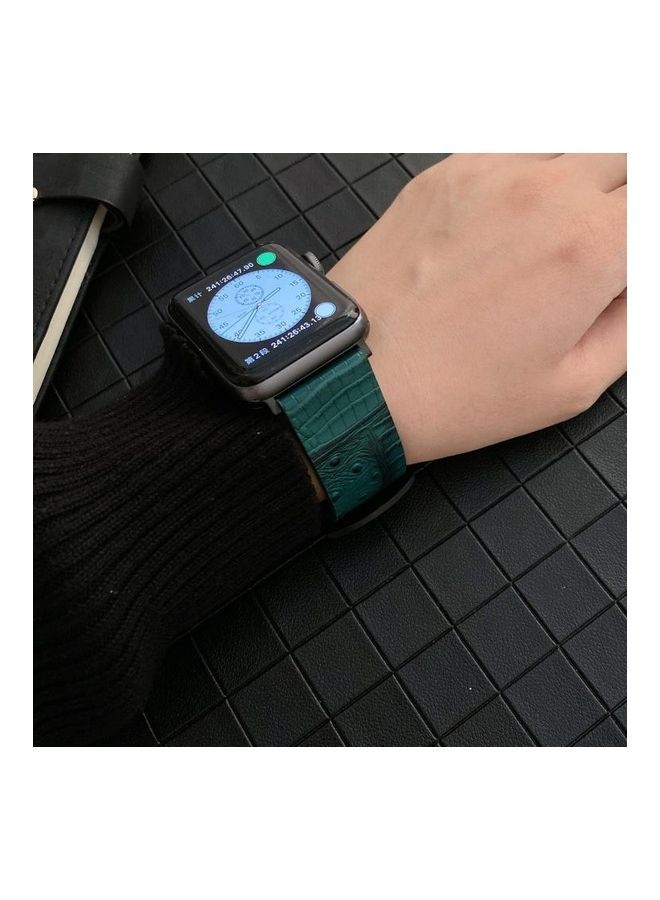 NIBEMINENT Replacement Watchband For Apple Watch Green - Image 2